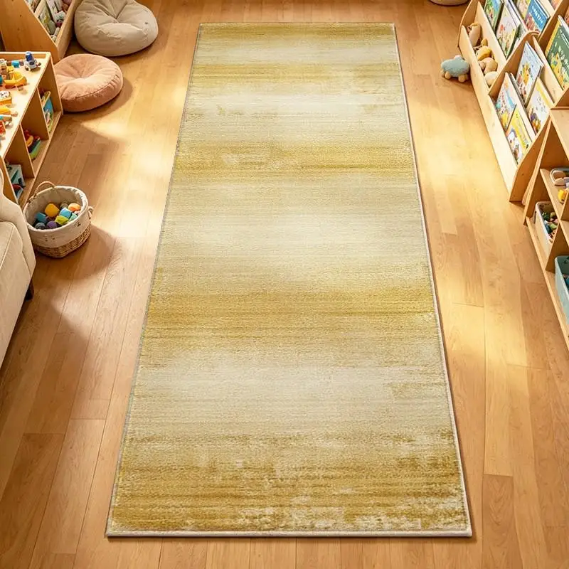 1 Piece Gradient Striped Woven Rug, Soft And Comfortable, All Seasons, Lightweight Easy To Maintain, Home Decor For Living Room, Bedroom, Entryway, Autumn Winter