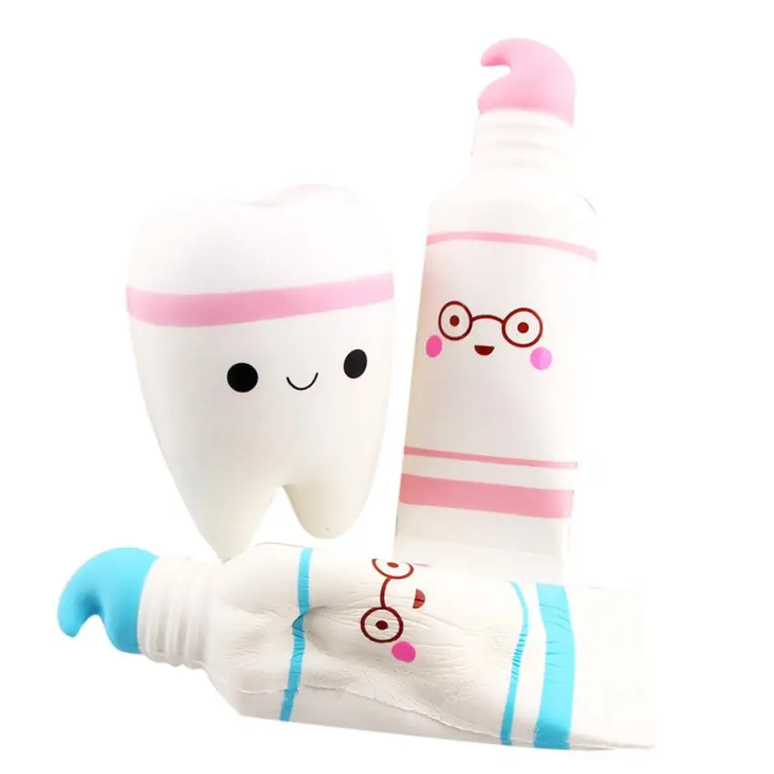 

Simulation Cartoon Squishy Toothpaste Cute Squish Antistress Kids Toys Slow Rising Stress Reliever Squeeze Toys For Kids Gift