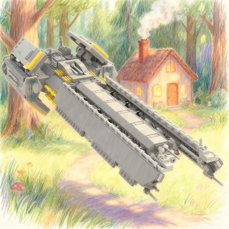 1026pcs MOC Helldivers 2 Super Destroyer Other Model Building Blocks Living Room Decor Desktop Ornament Display Gift For Adults
