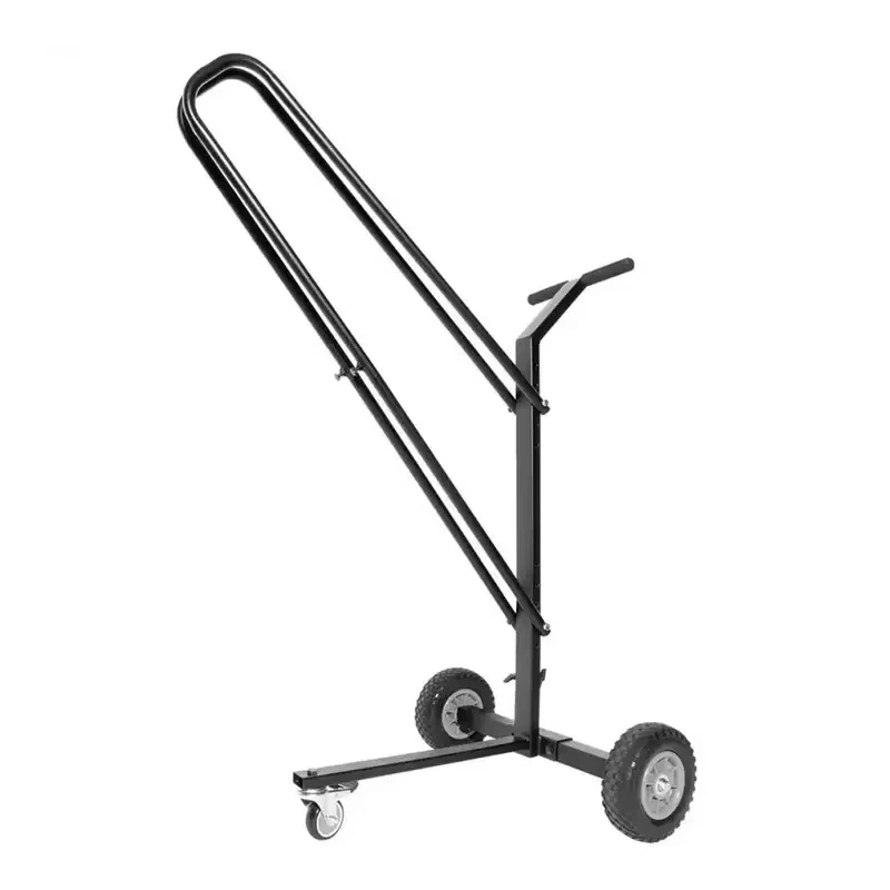 Yinyu MUS057 Mobile Music Stand Cart Holds 8-10 Stands 80lbs for Orchestra Rehearsal, Heavy Duty Steel Cart with Locking Wheels