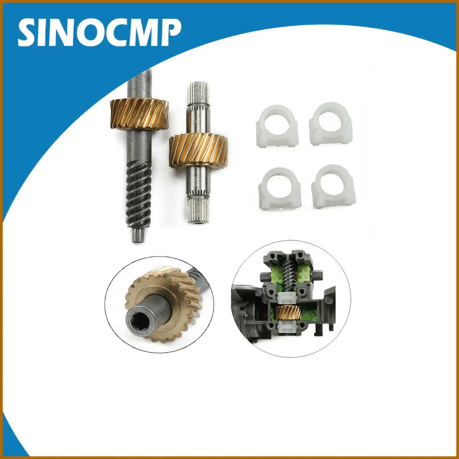 

Convertible Top Latch Motor Gear Repair Kit High Performance Replacement for BMW E36 E46 E64 Z4 67618370816 54317184013