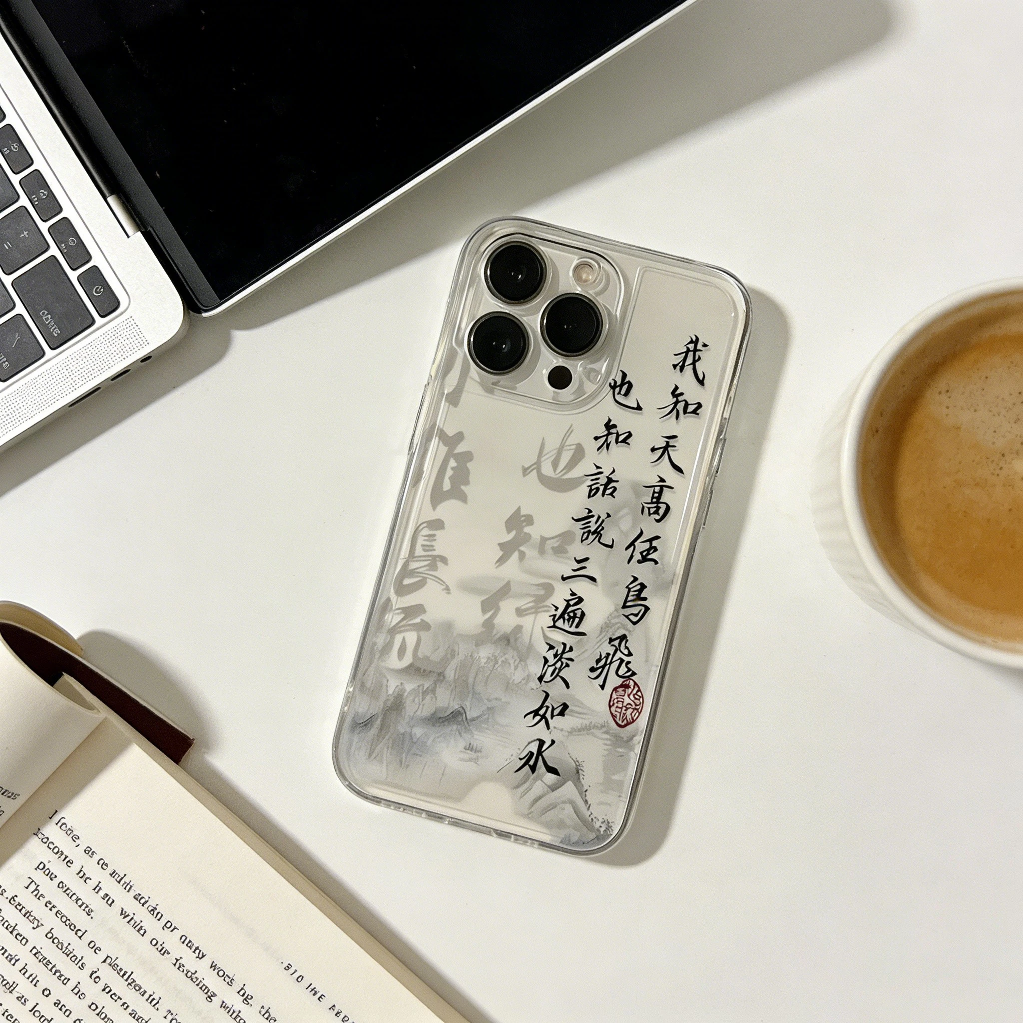 Chinesische Worte Catchphrase Handyhülle für Samsung S26 S25 S24 S23 S22 S21 S20 Note20 Plus Ultra Lite Edge 5G Klare weiche TPU-Abdeckung