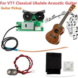 DIY Guitar Preamp Pickup Tail Nail Pickup Equalizer System for VT1 Classical Ukulele Acoustic Guitar EQ Electric Box Equalizer