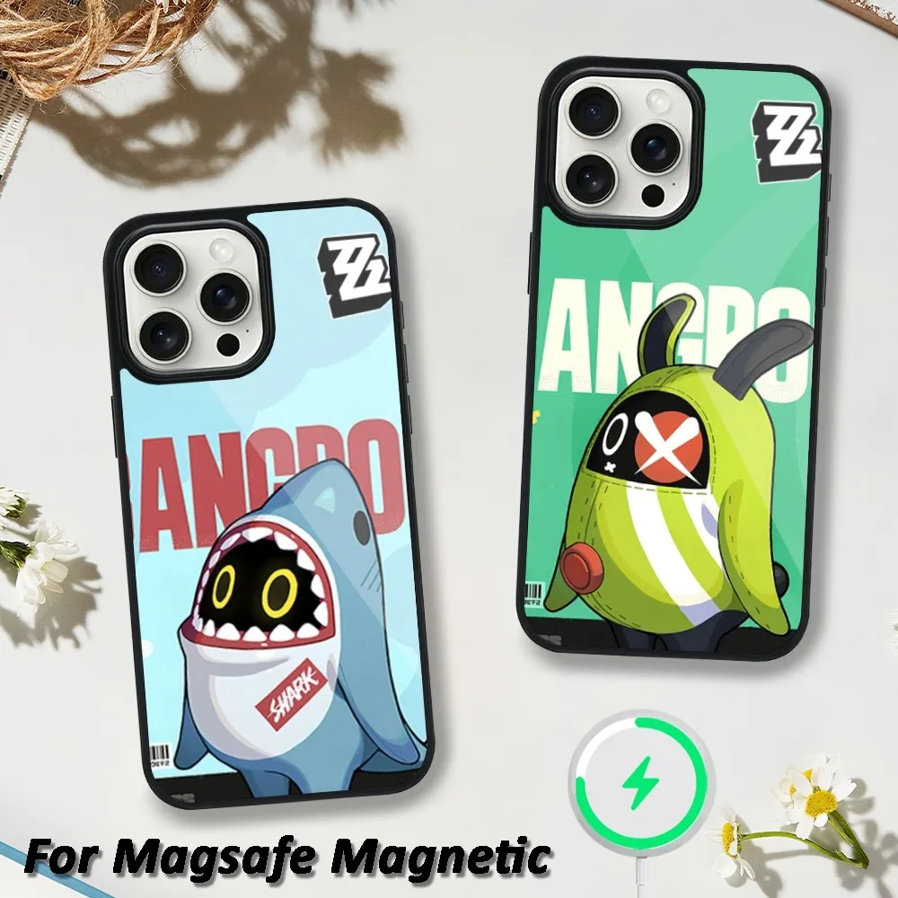 

Zenless Zone Zero Bangboo Cute Phone Case For iphone 13 Plus 12 Pro 11 Max Mini 15 14 Magsafe Magnetic Wireless Charging Shell