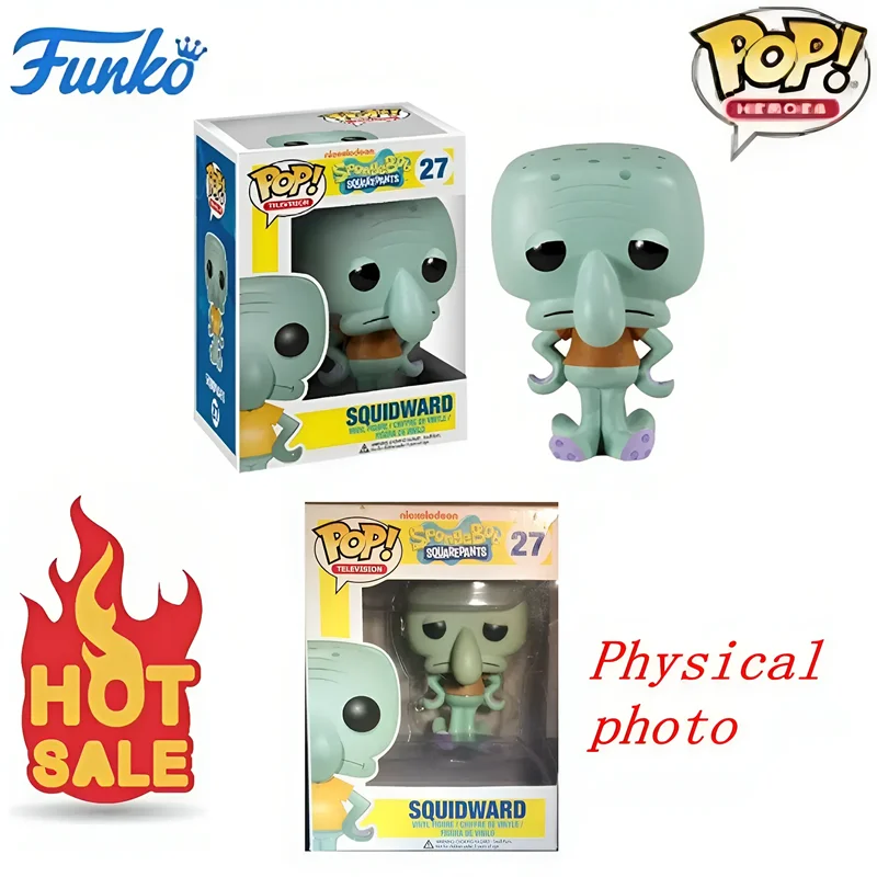 Funko POP SQUIDWARD 27 #   PATRICK 26 #   Sr. Krabs 29 #   Figuras de acción de PVC, juguetes de modelos coleccionables para niños