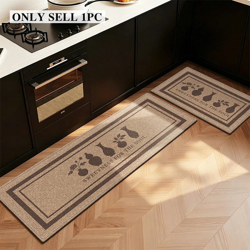 Kitchen Floor Mat Long Stain-resistant Wear-resistant Carpet Modern Minimalist Style Carpets Home Decor Rug Alfombras De Cocina