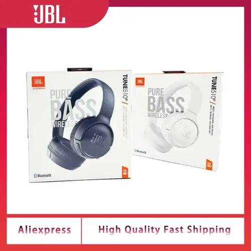 Imagen 1 del producto JBL Tune 510 BT Auriculares inalámbricos con Bluetooth sonido Purebass carga rápida para una batería de larga duración auricular deportivo