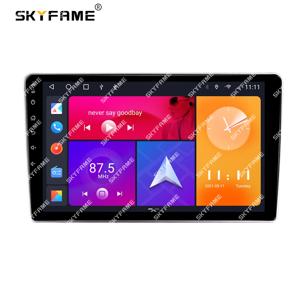 SKYFAME Car Frame Fascia Adapter Android Radio Dash Fitting Panel Kit For Peugeot 207 307 Expert Partner/Citroen C2 C3 Berlingo