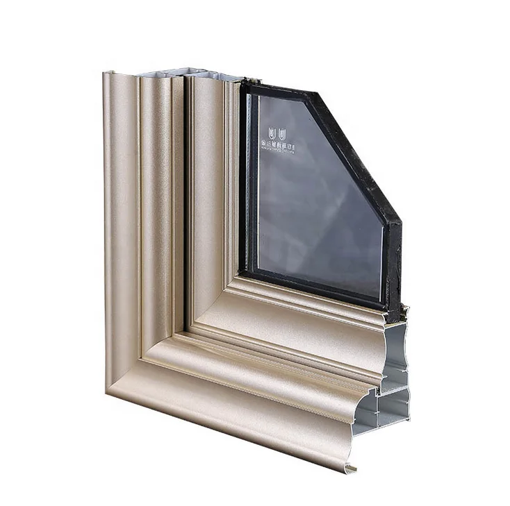 التخصيص المعماري الألومنيوم الستار أقسام الحائط النتوء الملف الشخصي نافذة الألومنيوم Profies مع الستار جدار الملامح #3