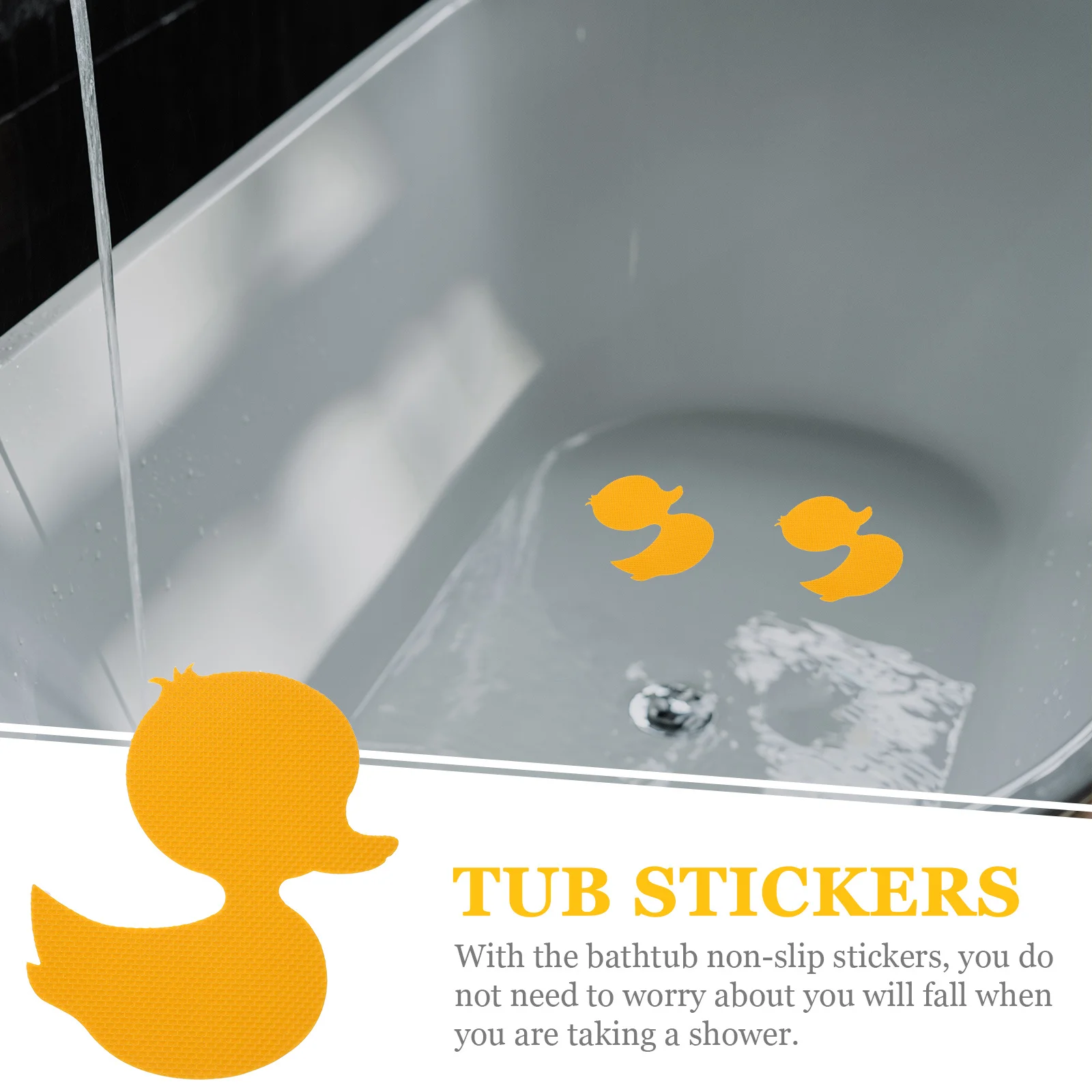 

Anti Slip Duck Stickers for Bathtub and Shower 12 24pcs Non Bathroom Floor Safety Stickers Cute Cartoon Tub Decor
