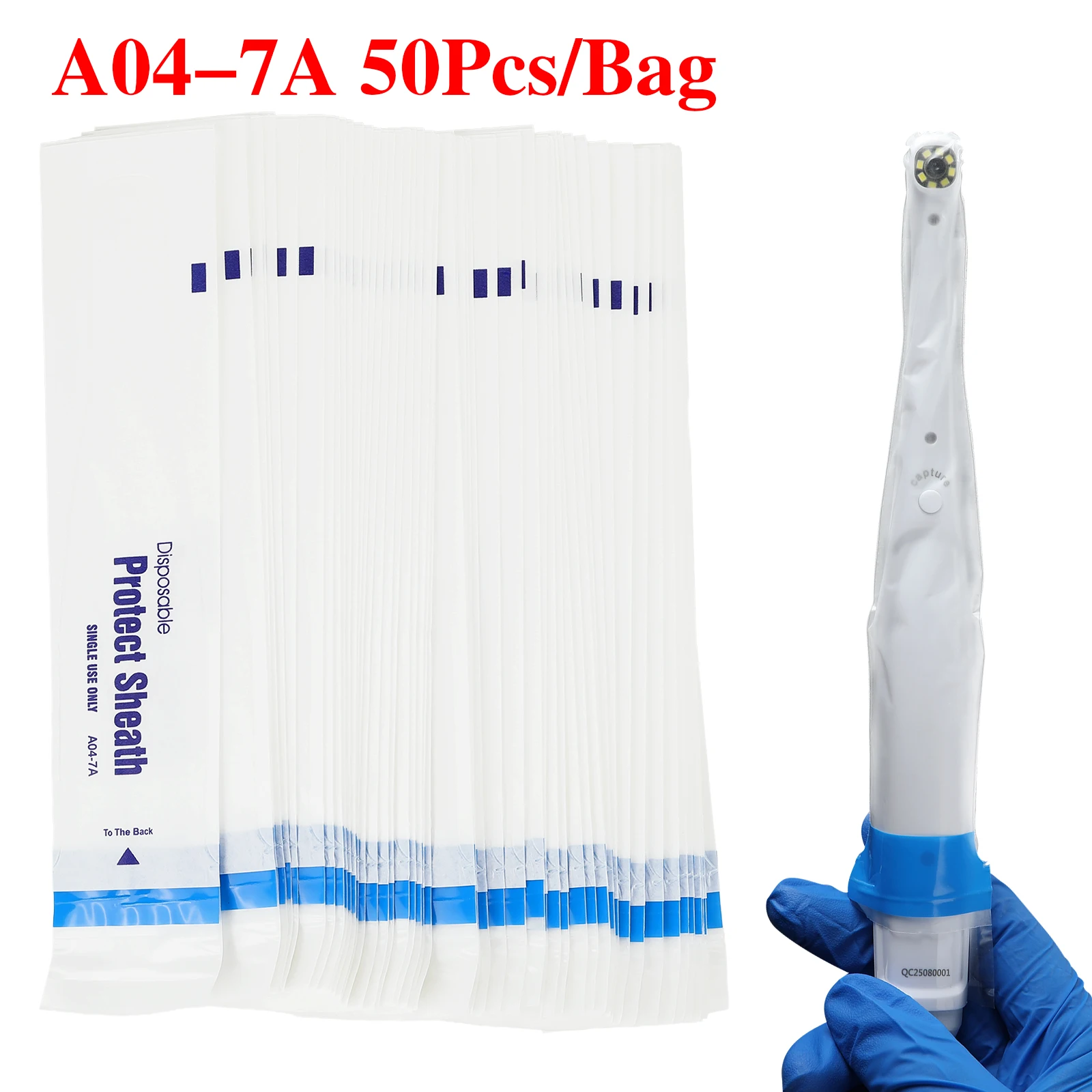 A04-7A Dental Intraoral Camera Covers Protective Sheath Endoscope Sleeves Disposable