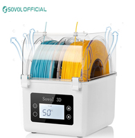 Sovol 2 Rolls Filament Dehydrator Spool Holder Filaments Dry Box for 1.75mm, 2.85mm ABS PLA PETG TPU FDM Material 3D Printer