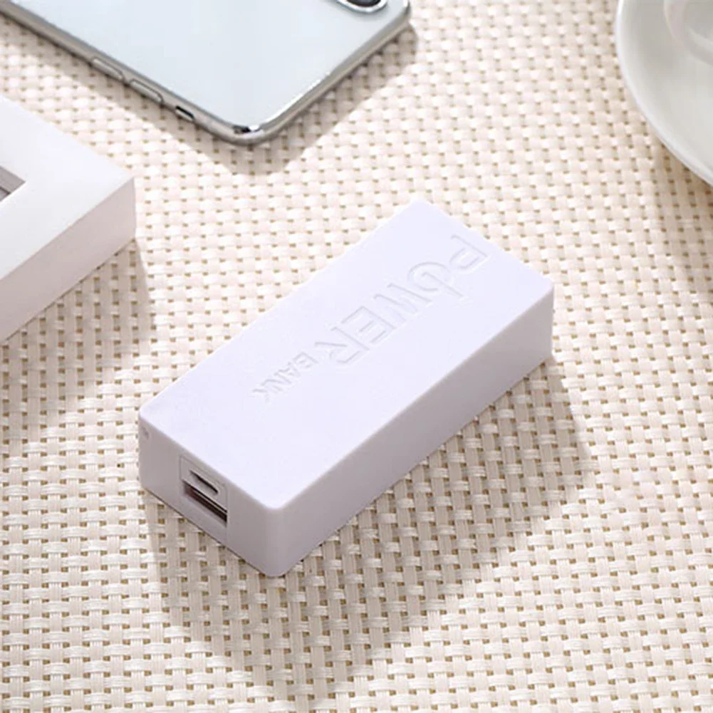 Accessorie Mobile Power Housing Pink/yellow/green Power Bank Shell 2 Sections Assembly Kit Black/white/blue Diy Sleeve