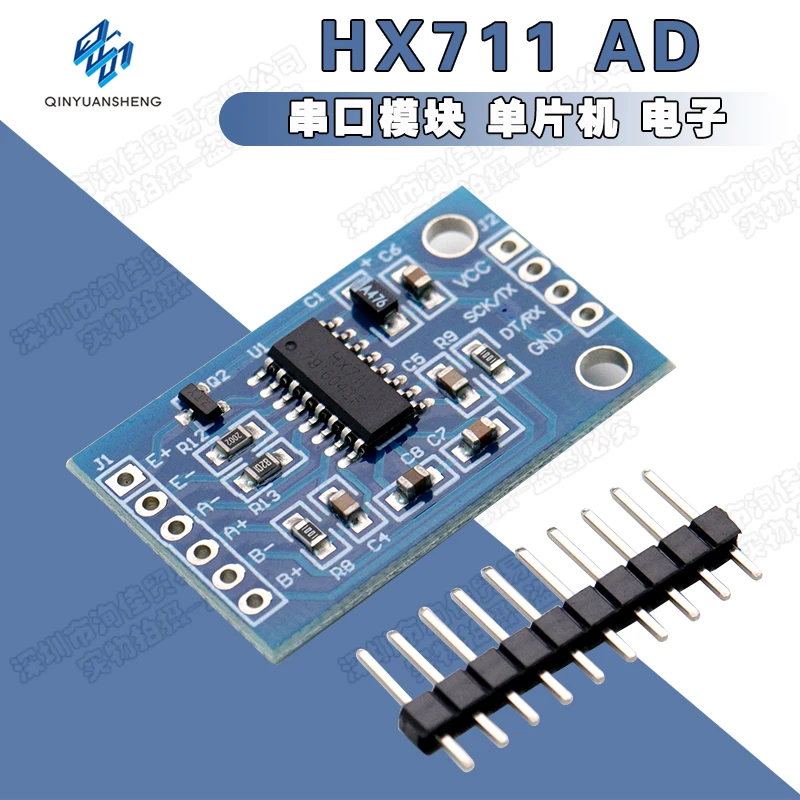 

HX711 AD Serial Port Module MCU Electronic Scale Load Cell 24-Bit Accuracy Pressure Sensor