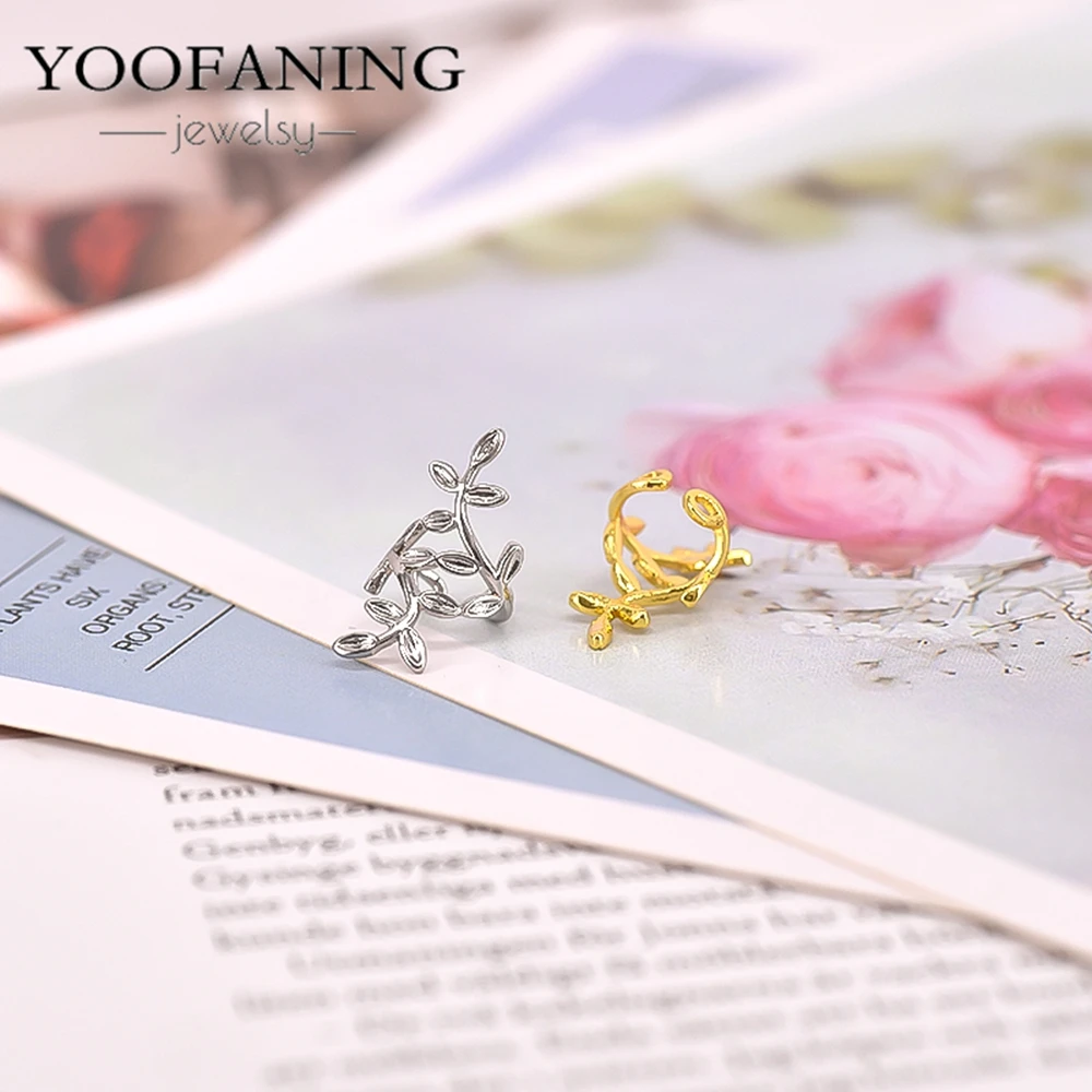 2026 Fashion Jewelry 1PC Gold Plated Clip Earrings for Women CZ Zircon Fake Piercing Ear Cuff Women's Tassel Earrings  Wholesale view 6