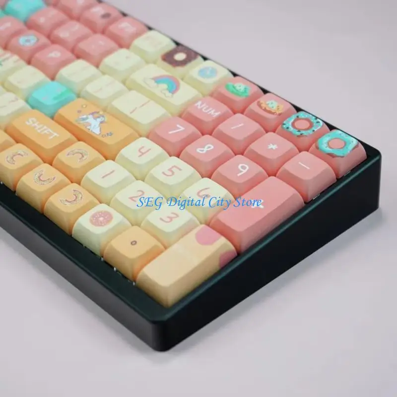 

U75B XDA Profile PBT Keycaps Set for Mechanical Keyboards, Color Theme Heat Sublimations for Gamers and Typists 127PCS