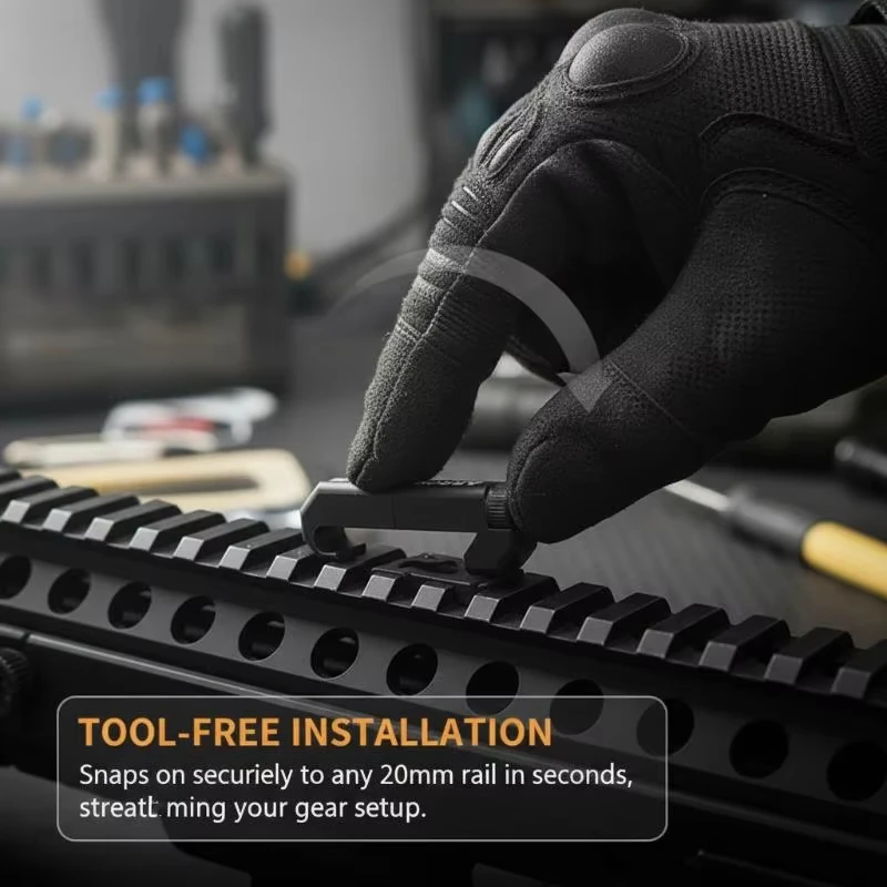 3PCS Set Cable Guide System Wire Management Rail Shield Picatinny Rail Handguard Wire Clip Tail Stable Fixed