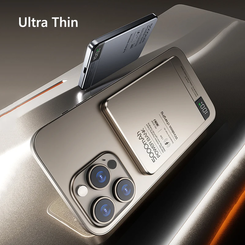 New Magnetic Power Bank 10000mAh Portable Charger Fast Charging Powerbank External Battery Pack for iPhone 16 pro Xiaomi Samsung