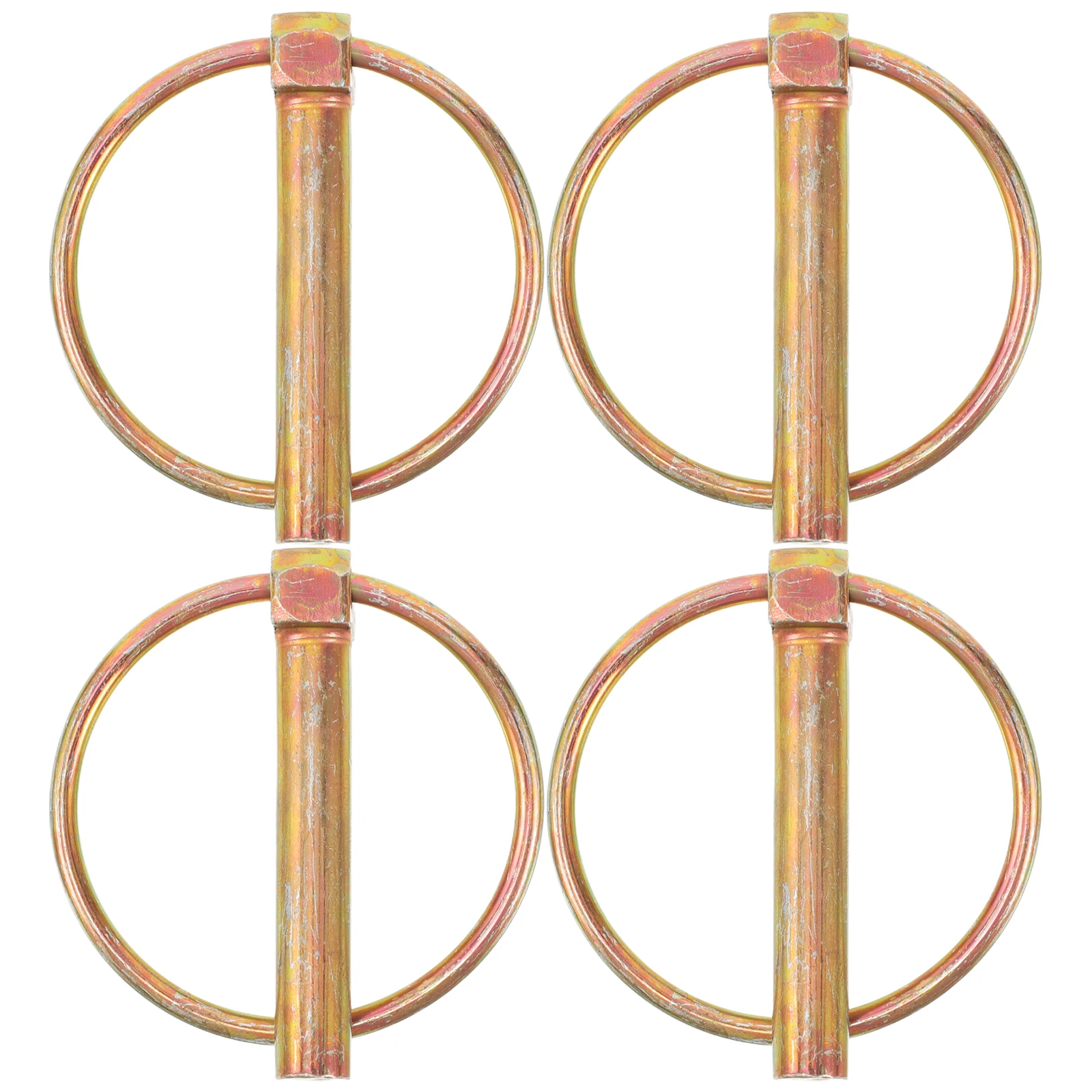 

4pcs Spring Lock Pin Fixing Round Fixed Point Locking Pins Durable Heavy Duty Carbon Steel Machine Parts For Farm Tractors