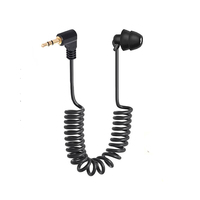 3.5mm Spring Earphones Single Side Bluetooth Headphones In Ear Heavy Bass Earbuds Wired Headset for Mobile Phone MP3 Computer