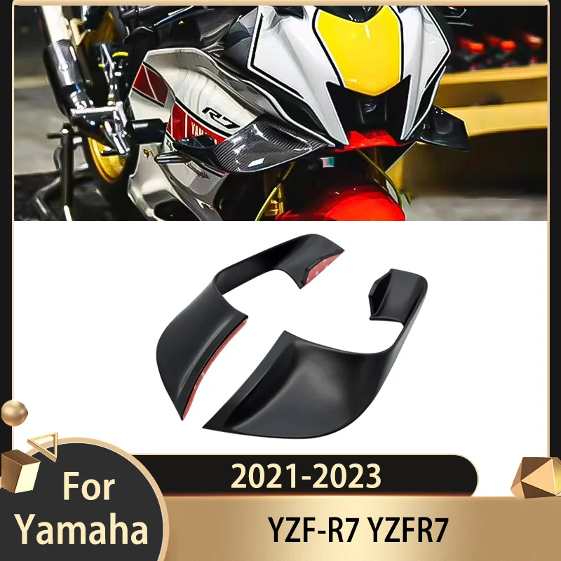 

For Yamaha YZF-R7 YZFR7 2021-2023 aerodynamic frame Motorcycle fixed wing cover wing air guide spoiler aileron Full Fairing Kits