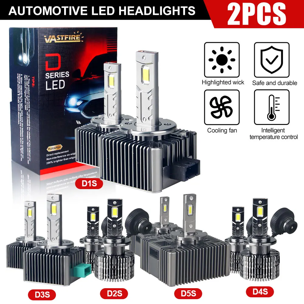 Car lights D2S D2R D3S D3R high brightness direct plug-in xenon lamps paired with OBD2 car specific accessories headlights