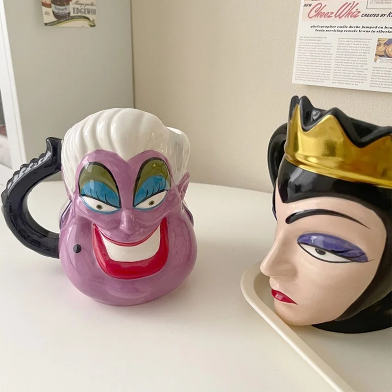 Disney Anime The Little Mermaid Villain Ursula Action Figure Toys tazza di ceramica divertente creativo Ursula Cup regali per bambini ragazze