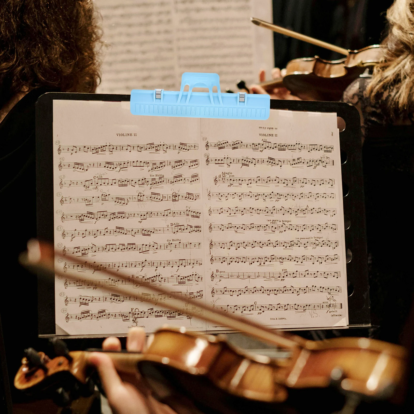 

3pcs Piano Sheet Music Clip Large Capacity Portable Music Book Page Holder For Piano Violin Players Durable Score Clips