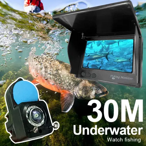 Underwater Fishing Camera 1080P HD Camera Infrared Lights Portable Ice Fishing Fish Finder Camera 15M & 30M For Lake Fishing