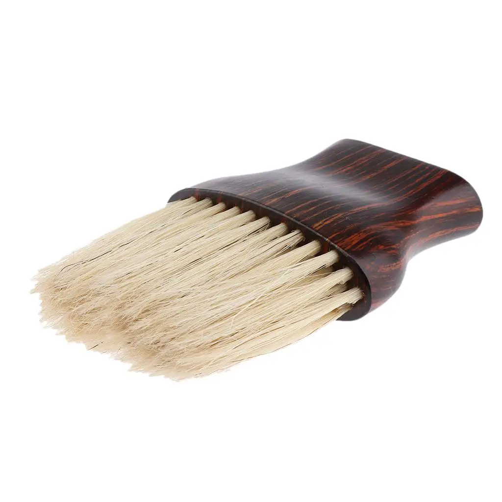 

Professional Neck Duster Brush Barber Hair Cutting Hairstyle Cleaning Tools,Chocolate Texture Handle