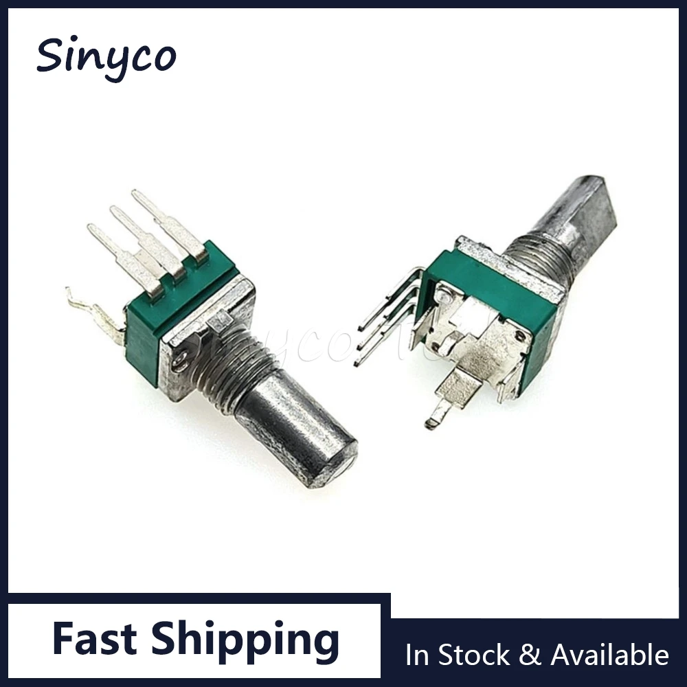 2PCS Vertical Single R097 RK097 Seal Potentiometer Shaft 15mm 3Pin With Backet B1K B2K B5K B10K B20K B50K B100K B250K B500K B1M