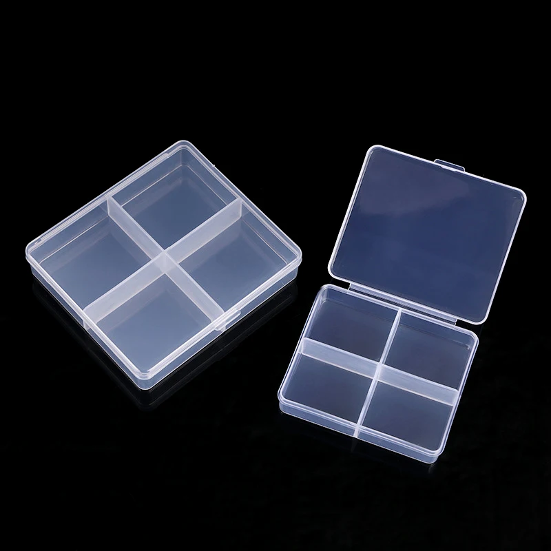 Transparent Plastic box Screw Compartment Box Jewelry Earring Display Case Container Clear Terminal Organizer Tool Storage boxes