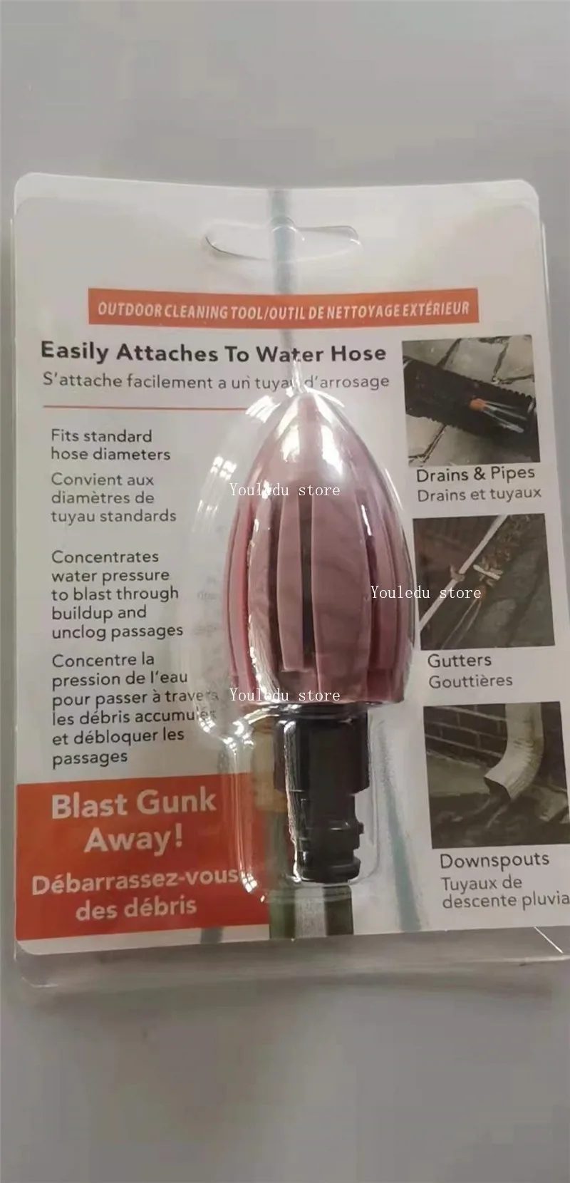 Suitable for Cleaning Drainage Pipes, Dredging and Flushing Sewage Systems, High-pressure Cleaning Nozzles for Drainage Ditches,