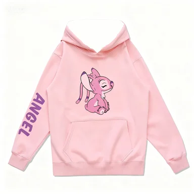 Nueva sudadera con capucha de pareja de dibujos animados, jersey holgado con capucha para mujer, traje sencillo de moda para otoño e invierno para hombre y mujer