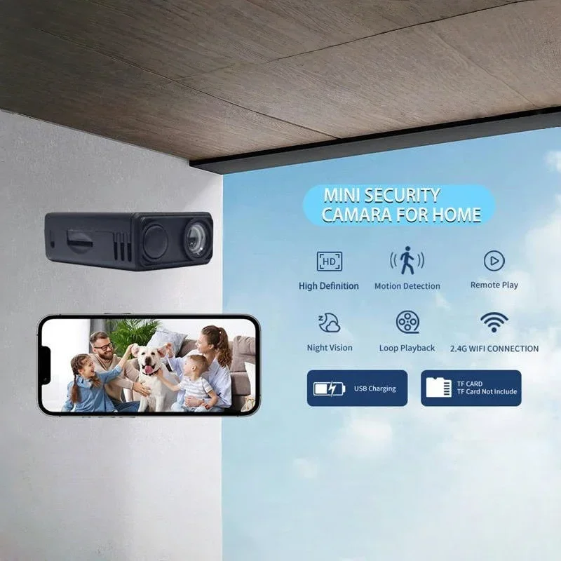4K Camera WiFi Wireless Monitor Night Vision Remote Motion Detecting Camcorders Security Protection Indoor Surveillance image 6