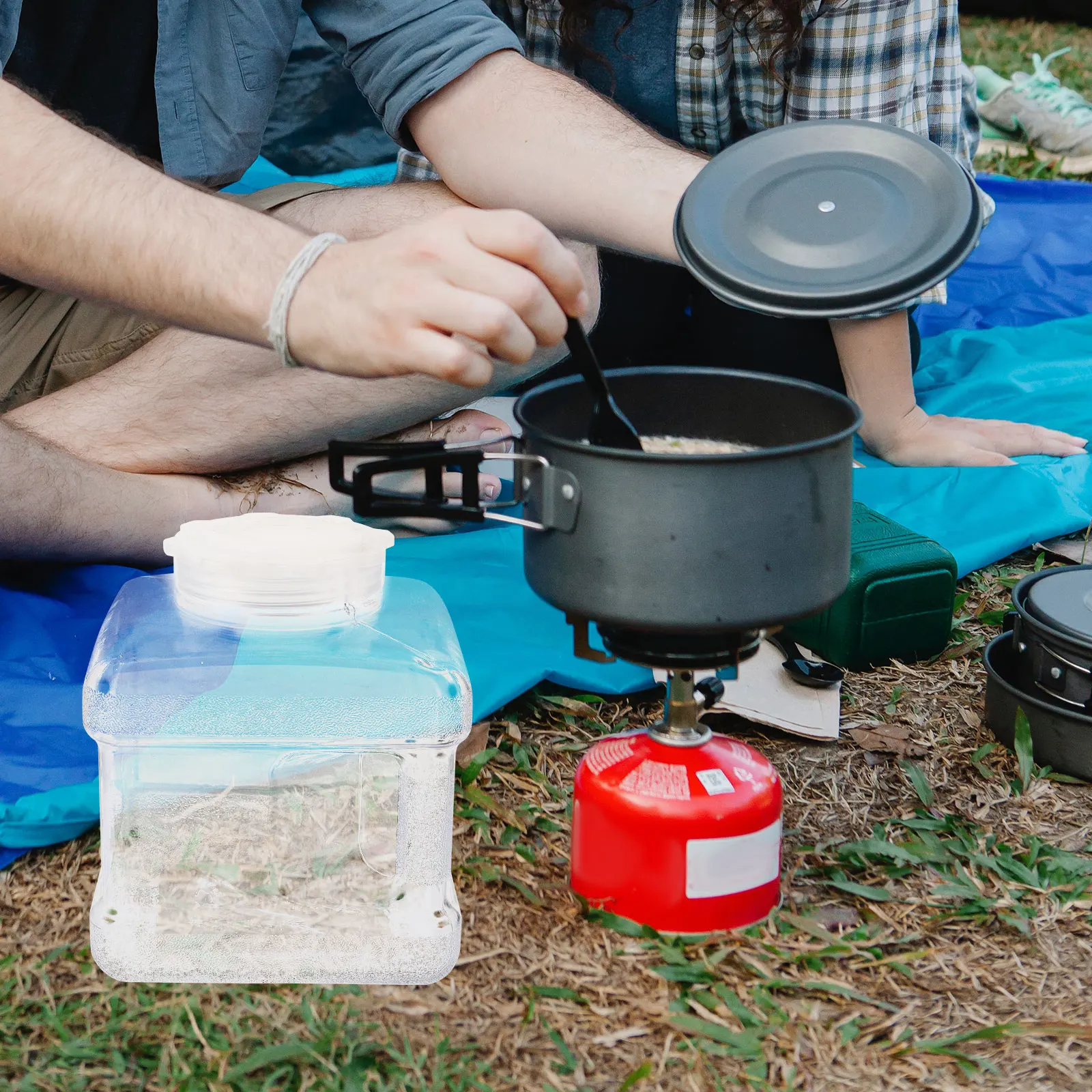 

Water Storage Bucket Large Capacity Portable Pc Material Reusable Outdoor Indoor Camping Hiking Picnic Travel Car Office Water