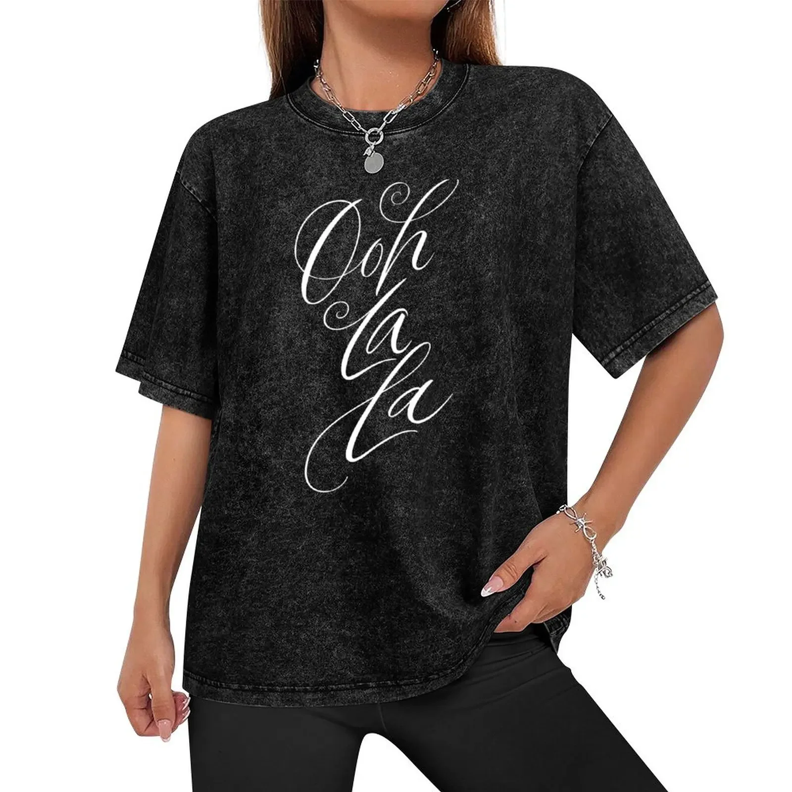 Ooh La La- Come Hither Magenta - Lettering Calligraphy T-Shirt cute clothes blanks plus size men clothing