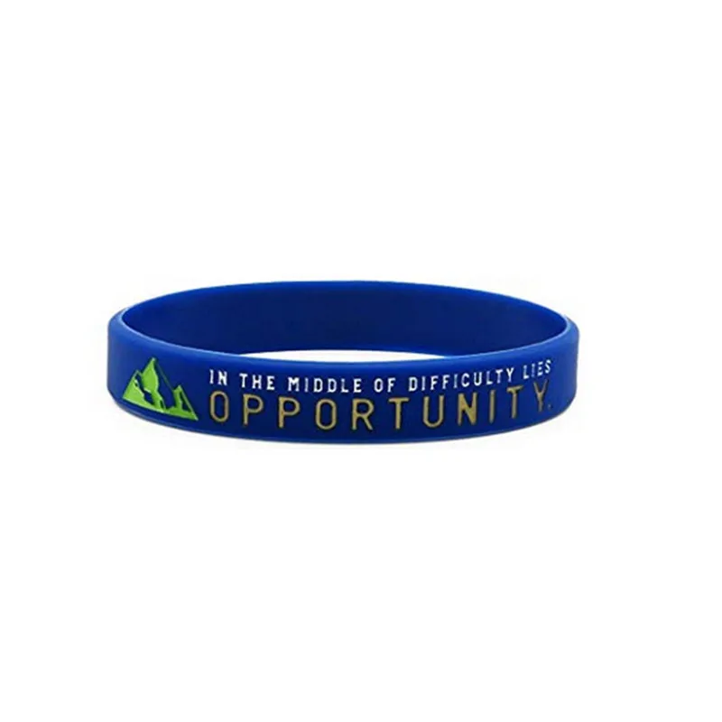 1pc/4pcs inspirational Dream opportunity Anything is possible success rubber bracelet silicone wristband