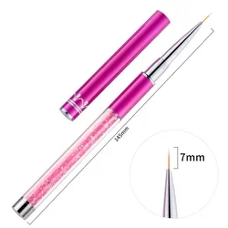 

1 шт., ручка со стразами, акриловый УФ-гель для наращивания ногтей, кисть для наращивания, сетки, цветок, сделай сам, дизайн, лайнер для рисования, ручка, маникюрный инструмент