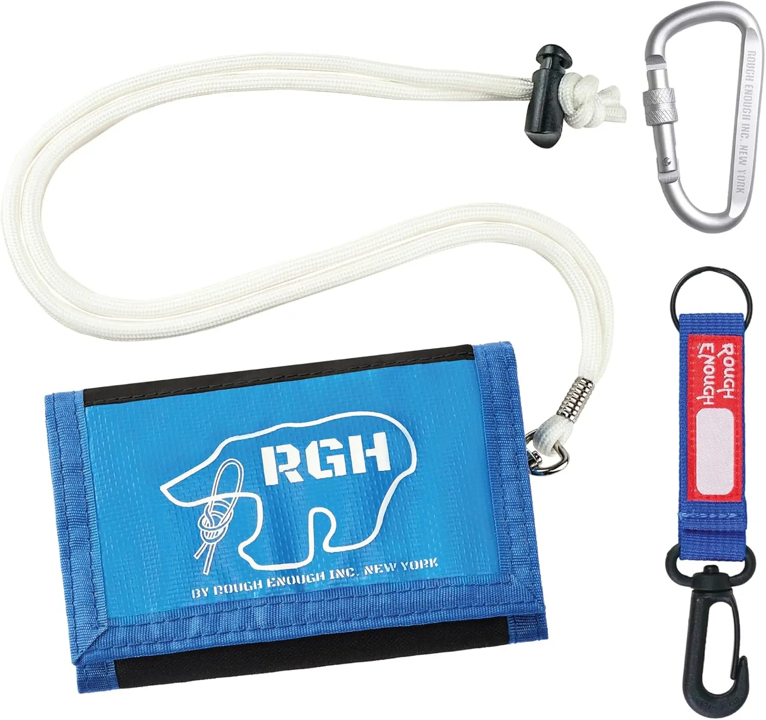 

Rough Enough Wallet for Kids Boys Teens Card Holder Neck Lanyard RE8548