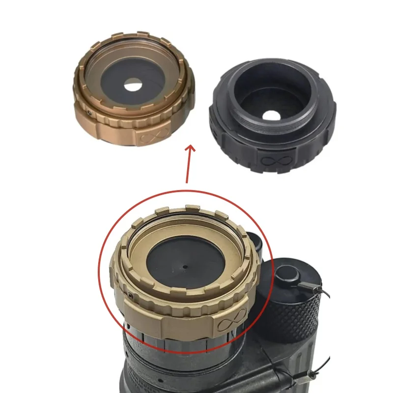 1-23 مللي متر قابل للتعديل القزحية الحجاب الحاجز الألومنيوم معدن حماية غطاء للعدسات غطاء ضوء درع للرؤية الليلية NVG PVS14 1431 ANVIS #1