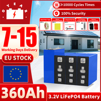 EU Stock 3.2V 360Ah Lithium Iron Phosphate Cell New 10000+ Cycles Grade A IP65 Waterproof for EV Boat DIY Power System Backup RV