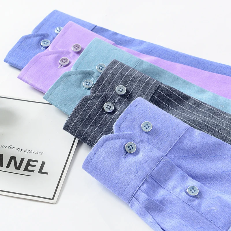 Camisa de manga larga para hombre, prenda de vestir con estampado a cuadros, de gran tamaño, informal, elegante, suave, de alta calidad, para las 4