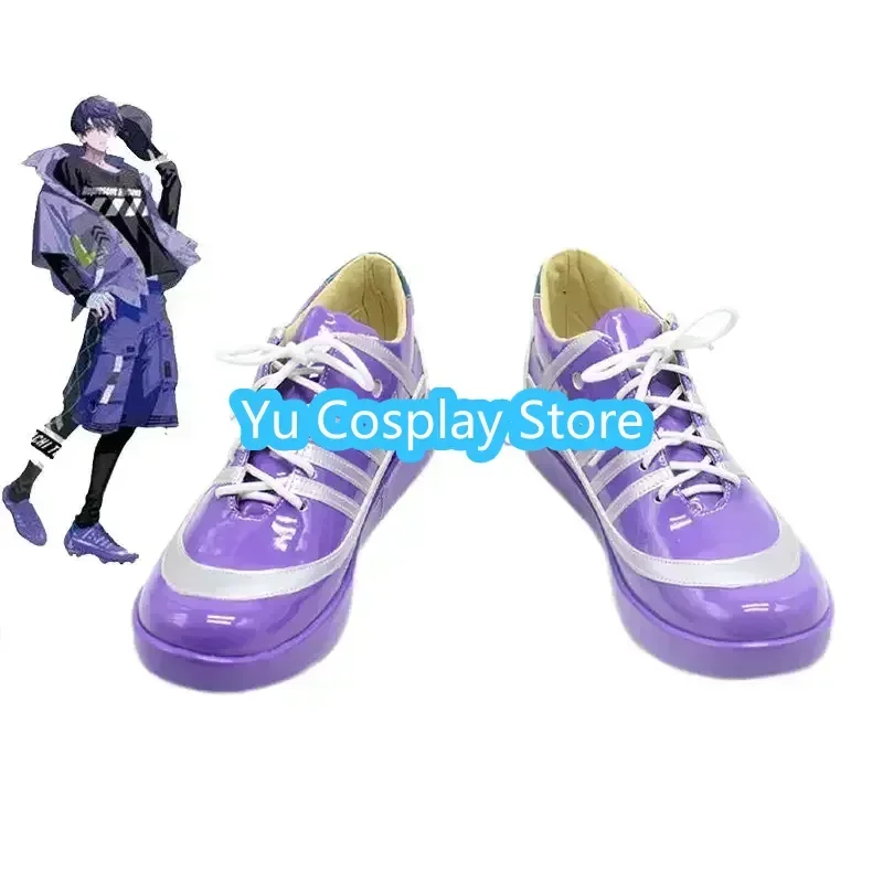 

Yu-Cosplay Kenmochi Toya Cosplay Shoes Youtuber Vtuber Cosplay Boots Halloween Carnival Prop PU Leather Shoes Custom Made