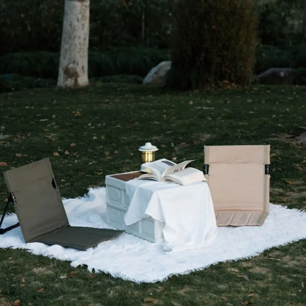 Kursi Lipat Camping Berbahan Aluminium Alloy dengan Kain Oxford, Dudukan Nyaman, Portabel, dan Dilengkapi Tas Penyimpanan