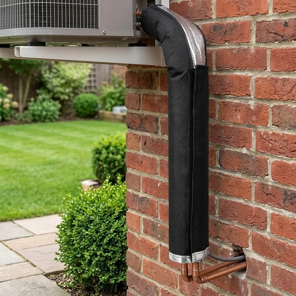 For Outdoor HVAC for Pipe Insulation Cover for AC Lines Flexible Foam Aluminum Foil Wrap 182.9 x 25.9 cm Single Piece