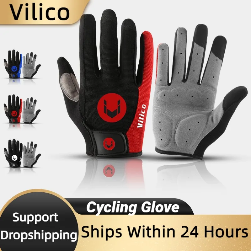 Updated Breathable Non-slip Cycling Gloves Sweat-absorbing  Protective Glove Mountaineering Camping Sunscreen Windproof Glove