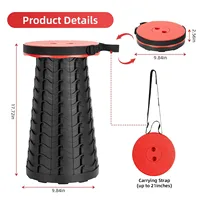【Government Subsidy】SALE Upgraded Folding Stool Lightweight Yet More Sturdy With Load Capacity 400lbs Space Saving Furniture Sto