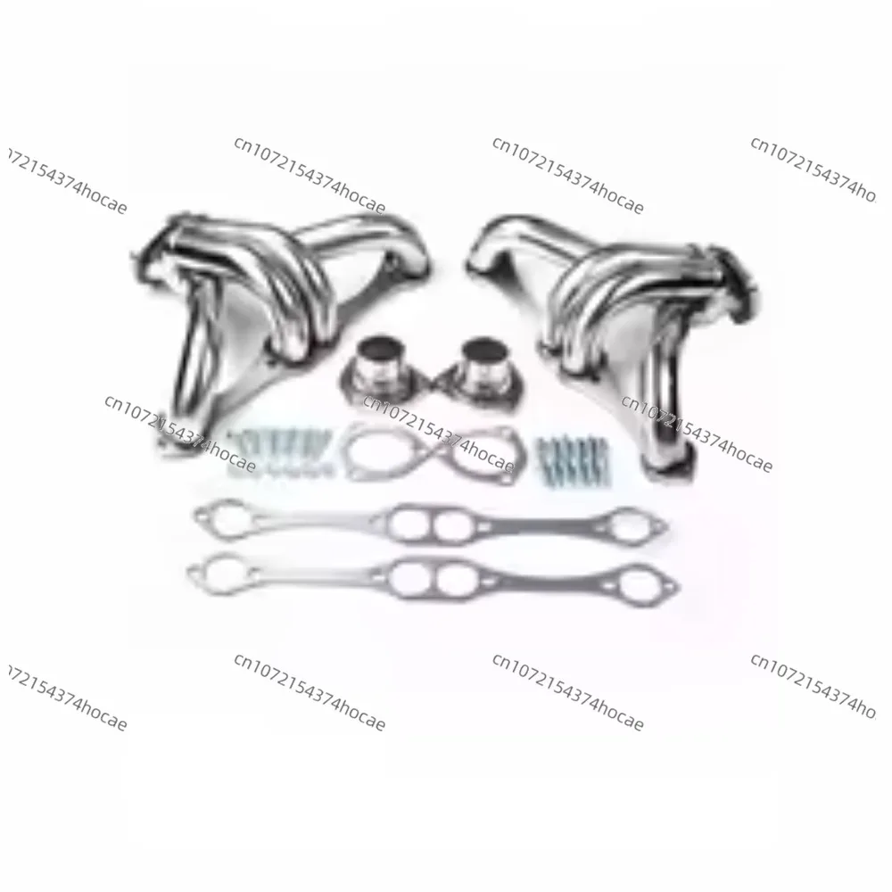 SBC HUGGER SHORTY T304 RACE HEADER Fits V8 Engines From Standard Exhaust Pattern 283, 305, 327, 350, 400