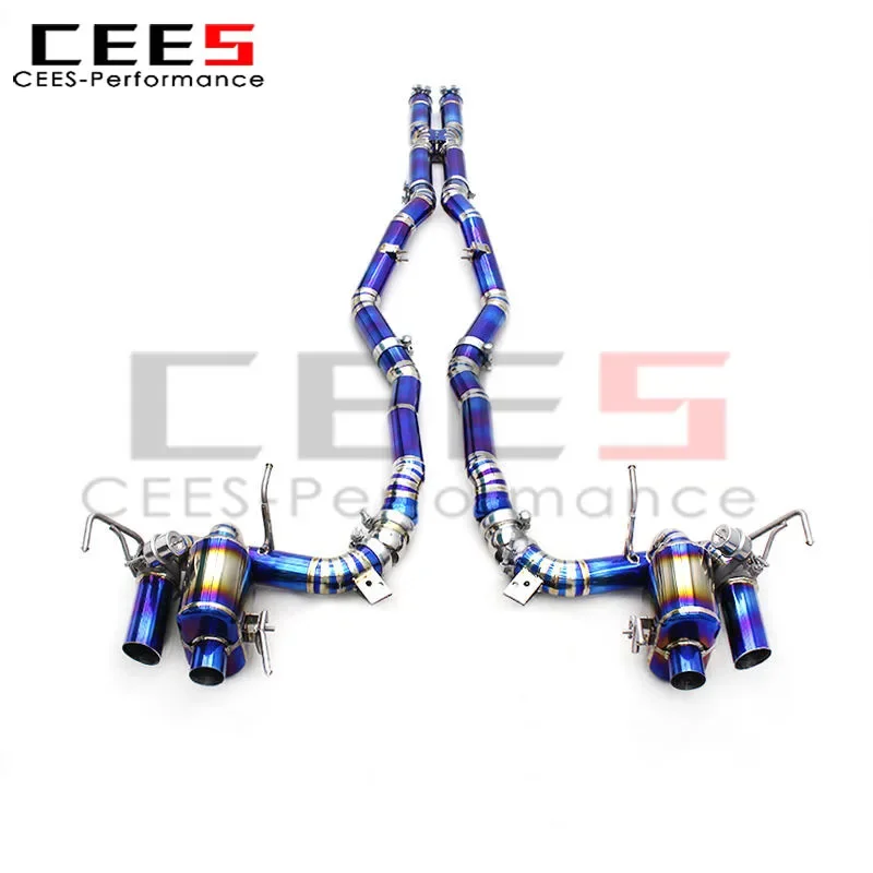 CEES Tuning Catback Exhaust for Ferrari F12 Berlinetta 6.3L V12 2013+ Exhaust System Muffler with Vacuum Valve Exhaust Pipes